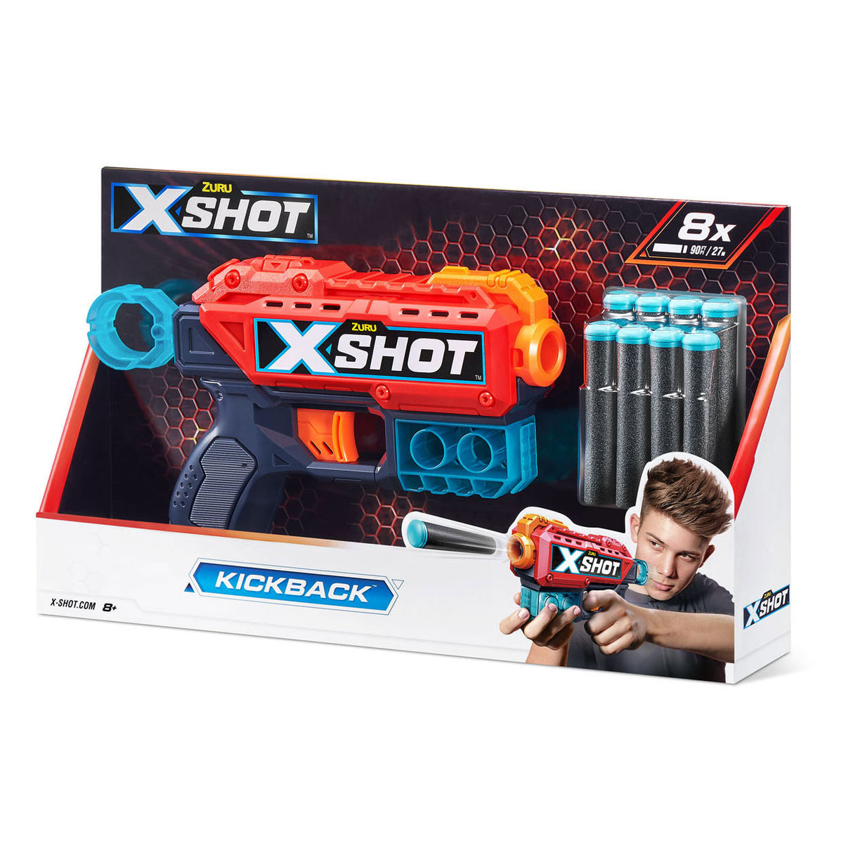 Zuru X-shot kickback with 8 darts