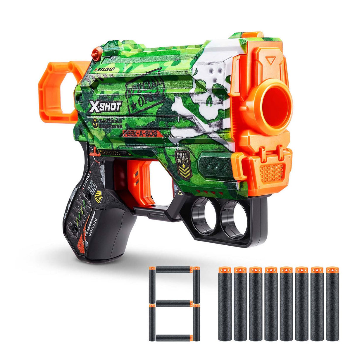 Zuru x-shot skins menace met 8 darts