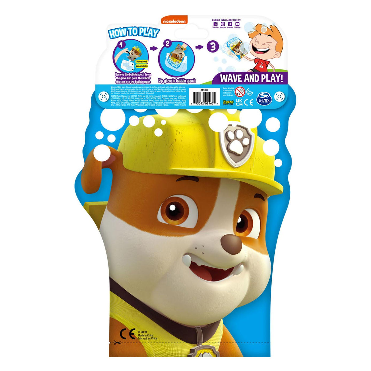 Zuru paw patrol bellenblaas handschoen