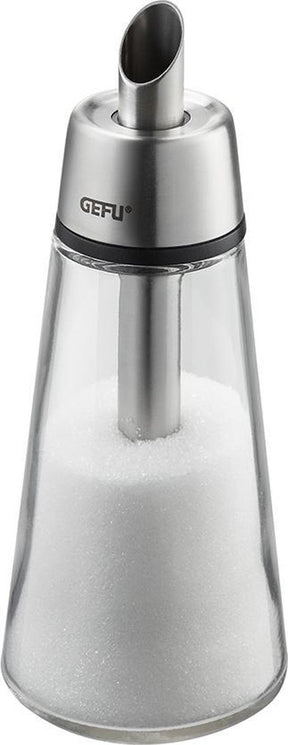 Gefu brunch suikerstrooier – 250 ml – rvs glas – voor suiker, kaneel en cacao
