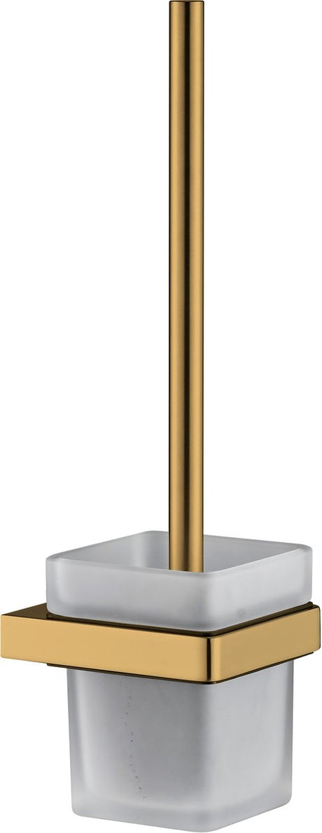 Plieger altea wc borstel met houder – wandmontage – geborsteld goud