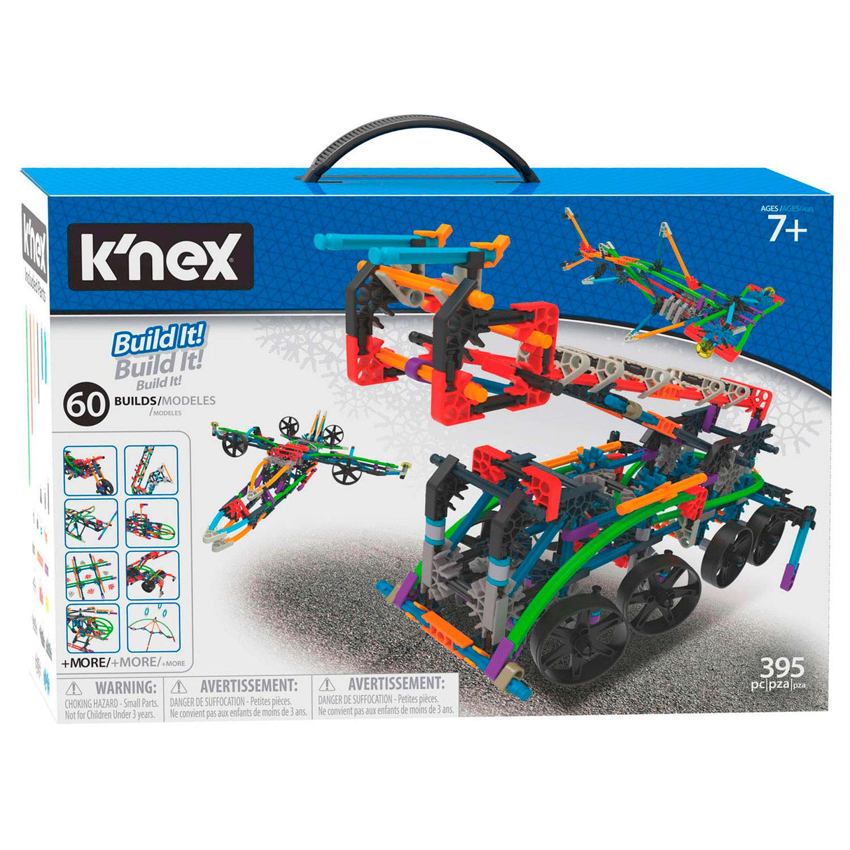 K'nex Construction Set 60 Modelle, 395dlg.