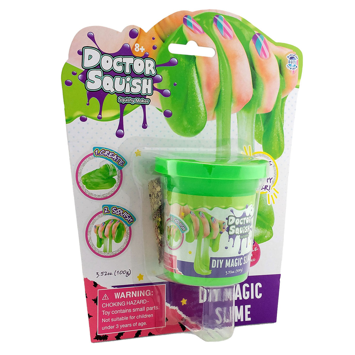 Boti Doctor Squish Slime Green, 100 grammi