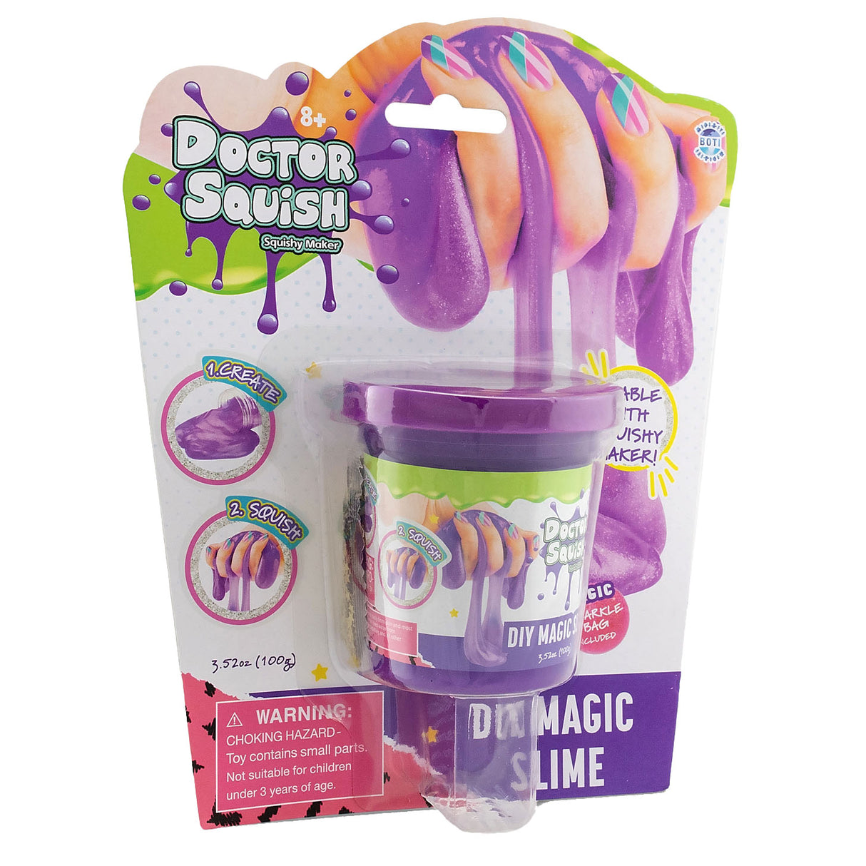 Boti Doctor Squish Slime Purple, 100 grammi