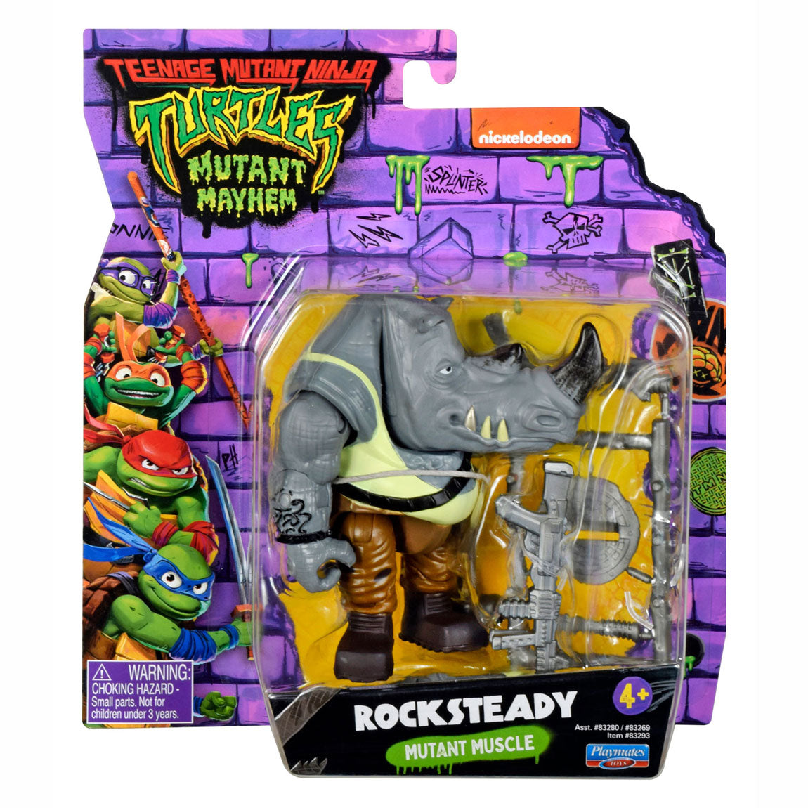 Boti teenage mutant ninja turtles speelfiguur - rocksteady mutant muscle