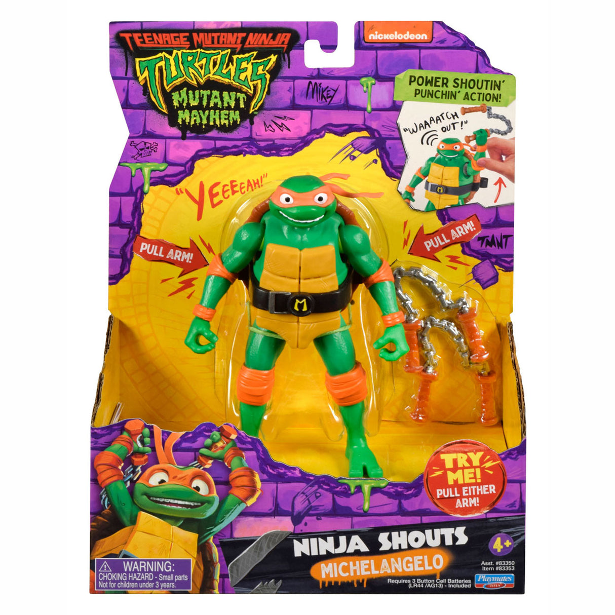 Boti Teenage Mutant Ninja Turtles Ninja ruft Speel Figur Michelangelo