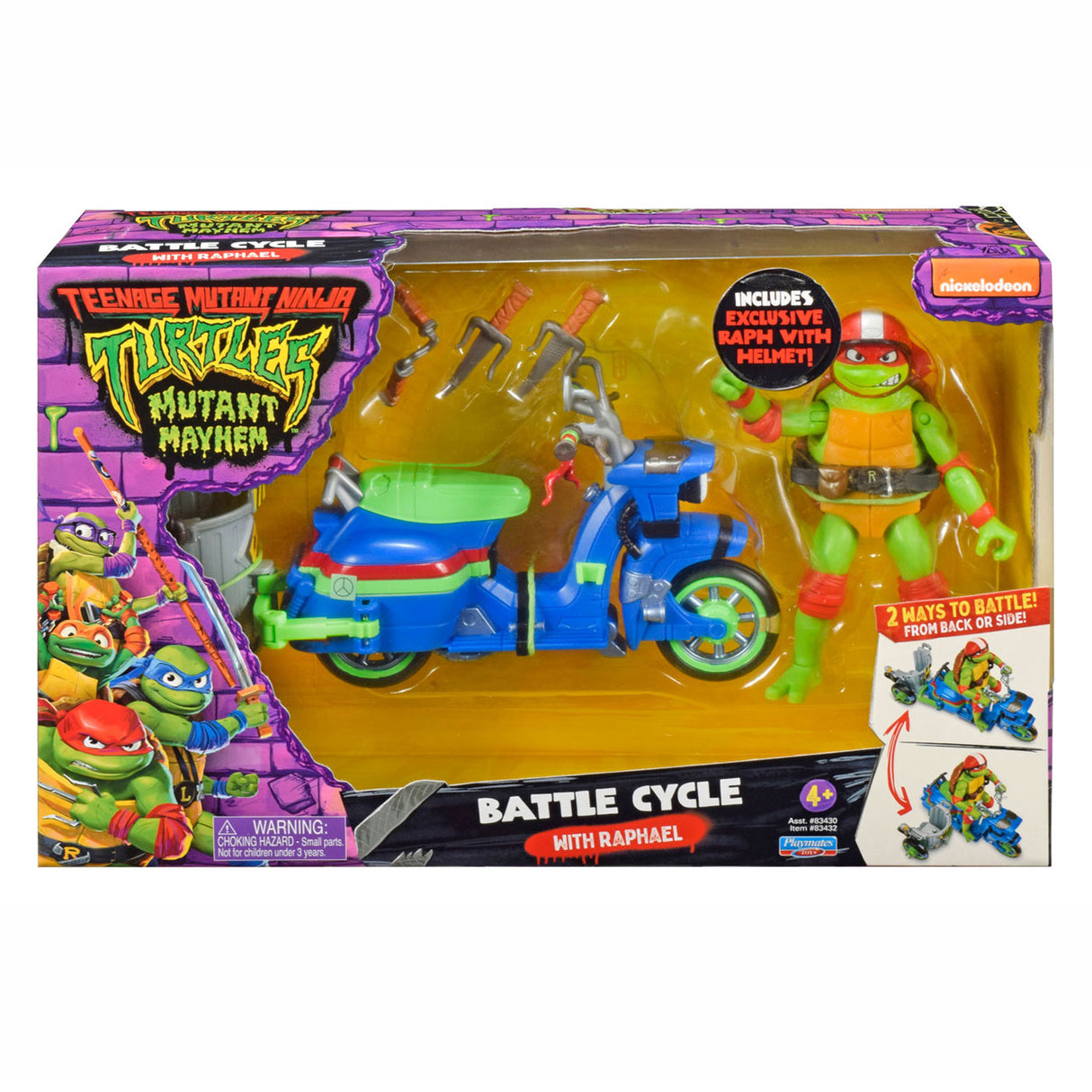 Boti Teenage Mutant Ninja Turtles Battle Cycle Scooter con Raphael