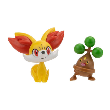 Boti battle figuren fennekin bonsly, 2st.