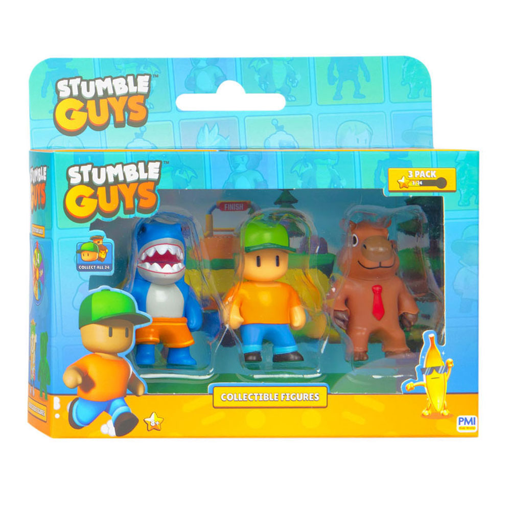 Boti Stumble Guys Active Figures Megalodon, Mr. Storbble, Capybara, 3st.