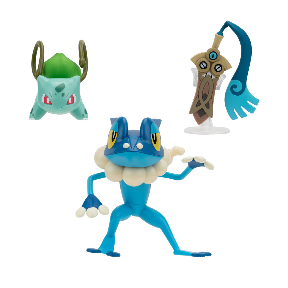 Boti batte figur set Honede, bulbasaur, Frogadier, 3: a.