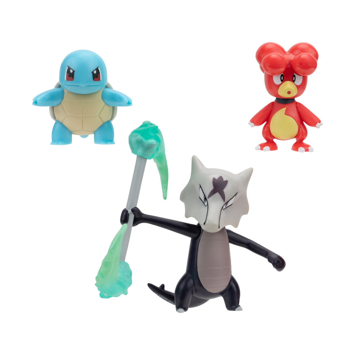 Boti Batte Figur Set Magby, Alolan, Marow, 3st.