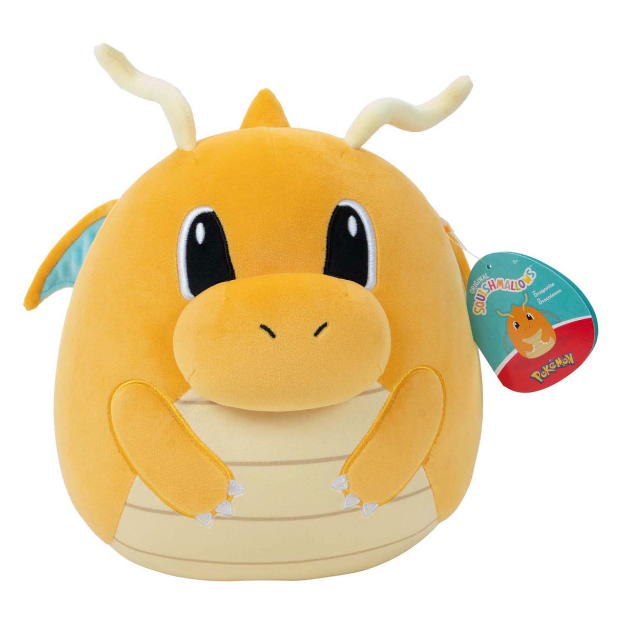 Jazwares squishmallows pokemon hug plush - dragonite, 25cm