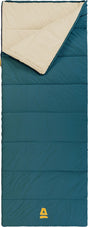 Abbey camp slaapzak - dekenmodel - polykatoen - blauw - 210 x 85 cm - koppelbaar