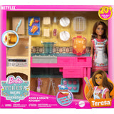 Barbie family pop teresa recept voor vriendschap en keukenspeelset