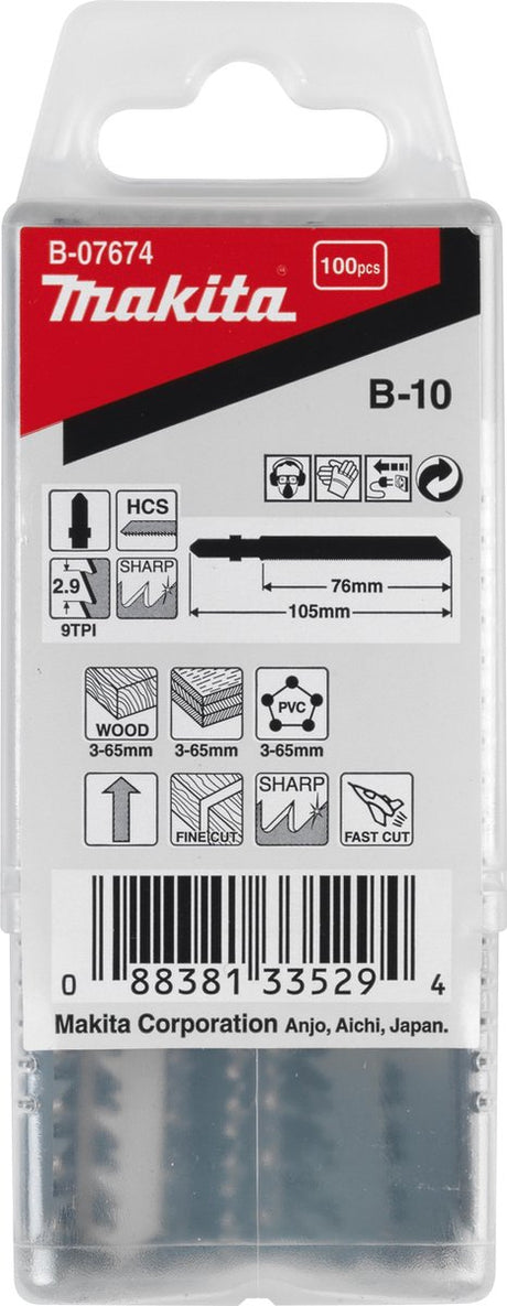 Makita decoupeerzaagblad hout 76mm b10 - b-07674