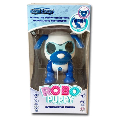 Gear2play robo puppy robothond - interactieve puppy met led ogen en geluid