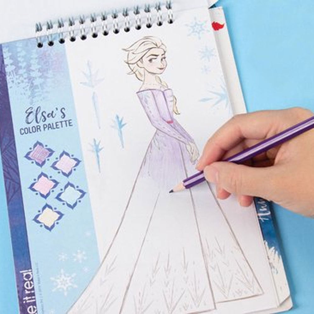 Spectron Frozen Sketchen Stickerboek met Stencils