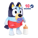 Moose toys baby bluey cuddle and care interactief pluchen knuffel