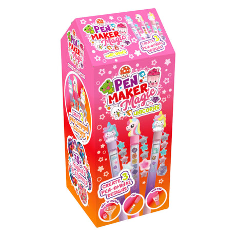 Gear2play pen maker magic - mini: unicorn - maak 3 unieke pennen met kralen, bedels en unicorn figuren
