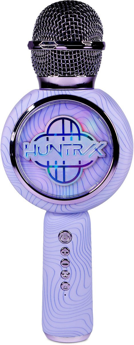 Otl technologies kpop demon hunters - huntr x - logo - draadloze karaoke microfoon voor kinderen - oplichtend led display - speaker - met stemeffecten