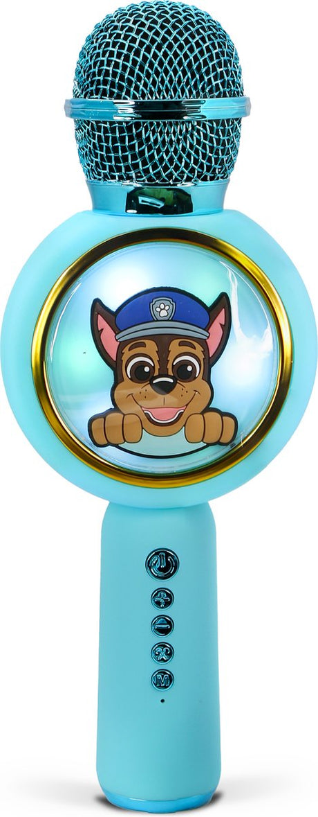 Otl technologies paw patrol chase - draadloze karaoke microfoon voor kinderen - oplichtend led display - speaker - met stemeffecten