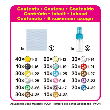Scapino aquabeads basis kralen knutselpakket - blauw