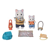Sylvanian families 5763 duo avonturiers - latte kat broer en baby- fluweelzachte speelfiguren