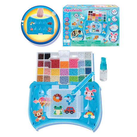 Aquabeads beginners koffer ( studio) complete set met 900 parels in 25 kleuren