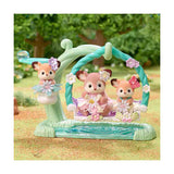 Sylvanian families 5801 baby hertjes- bloemen schommel- 3 fluweelzachte speelfiguren
