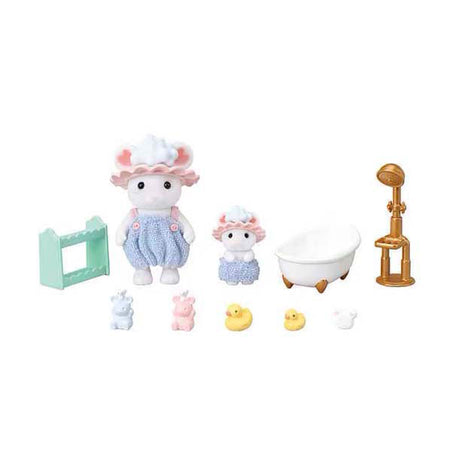 Sylvanian families 5805 bubbel badtijd broer- zus
