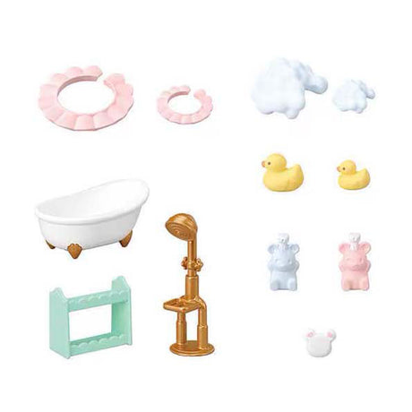 Epoch sylvanian families 5805 bubbel badtijd broer zus
