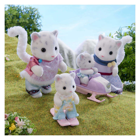 Sylvanian families sneeuwluipaard familie - 4 fluweelzachte figuren - 5814