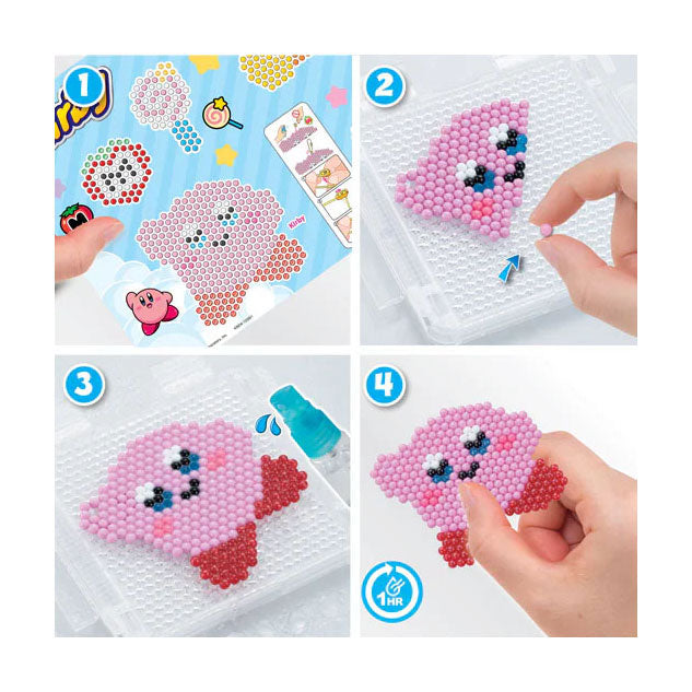 Aquabeads kirby sleutelhangerset- 700 parels die met water plakken- knutselset