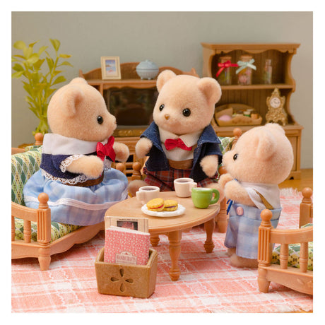 Sylvanian families 5851 familie biscuit beer- extra fluffy zacht