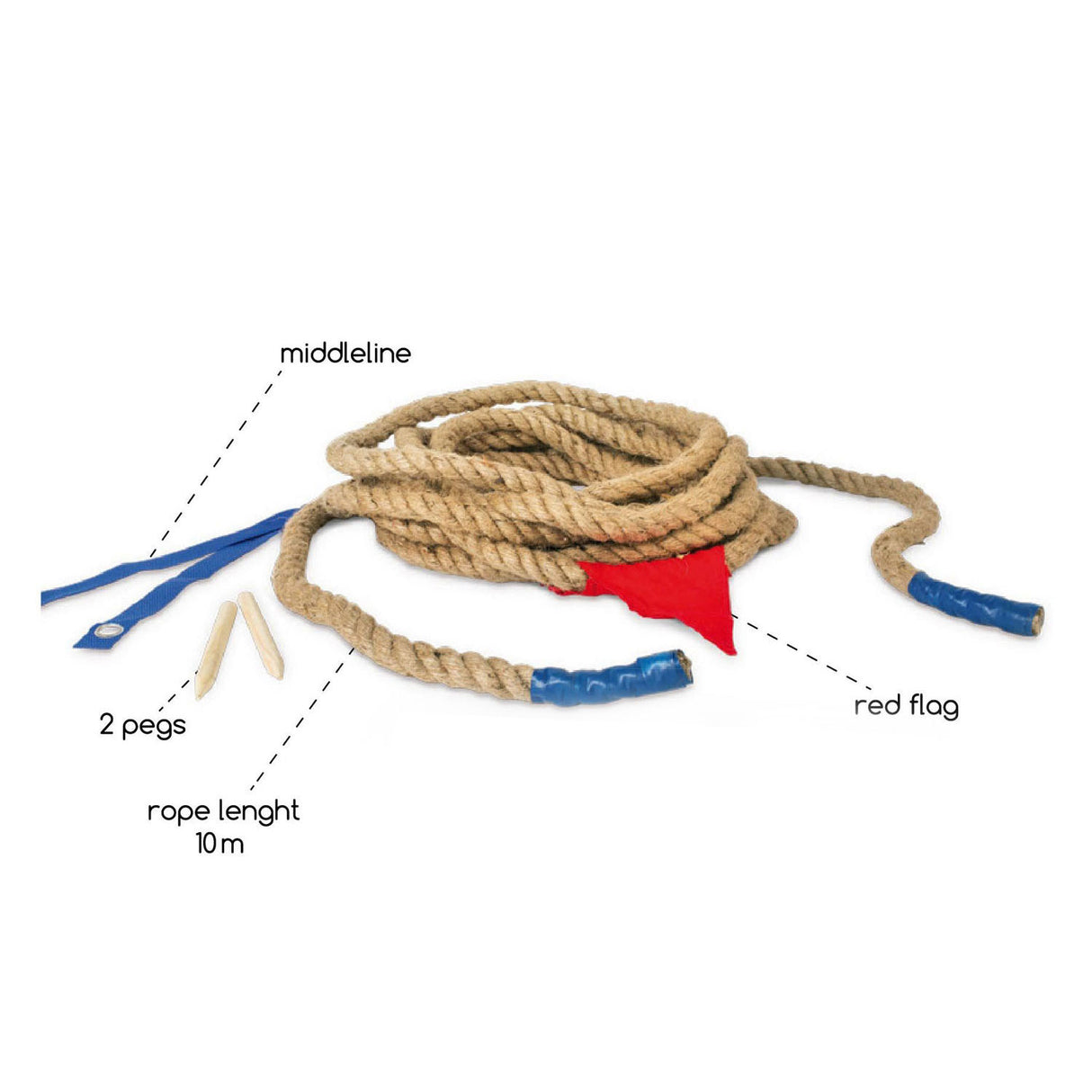 BS Toys Tug of War 10 meter offside