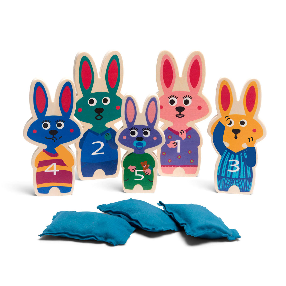 BS Toys Balwerpen Bunnies hout kastspel