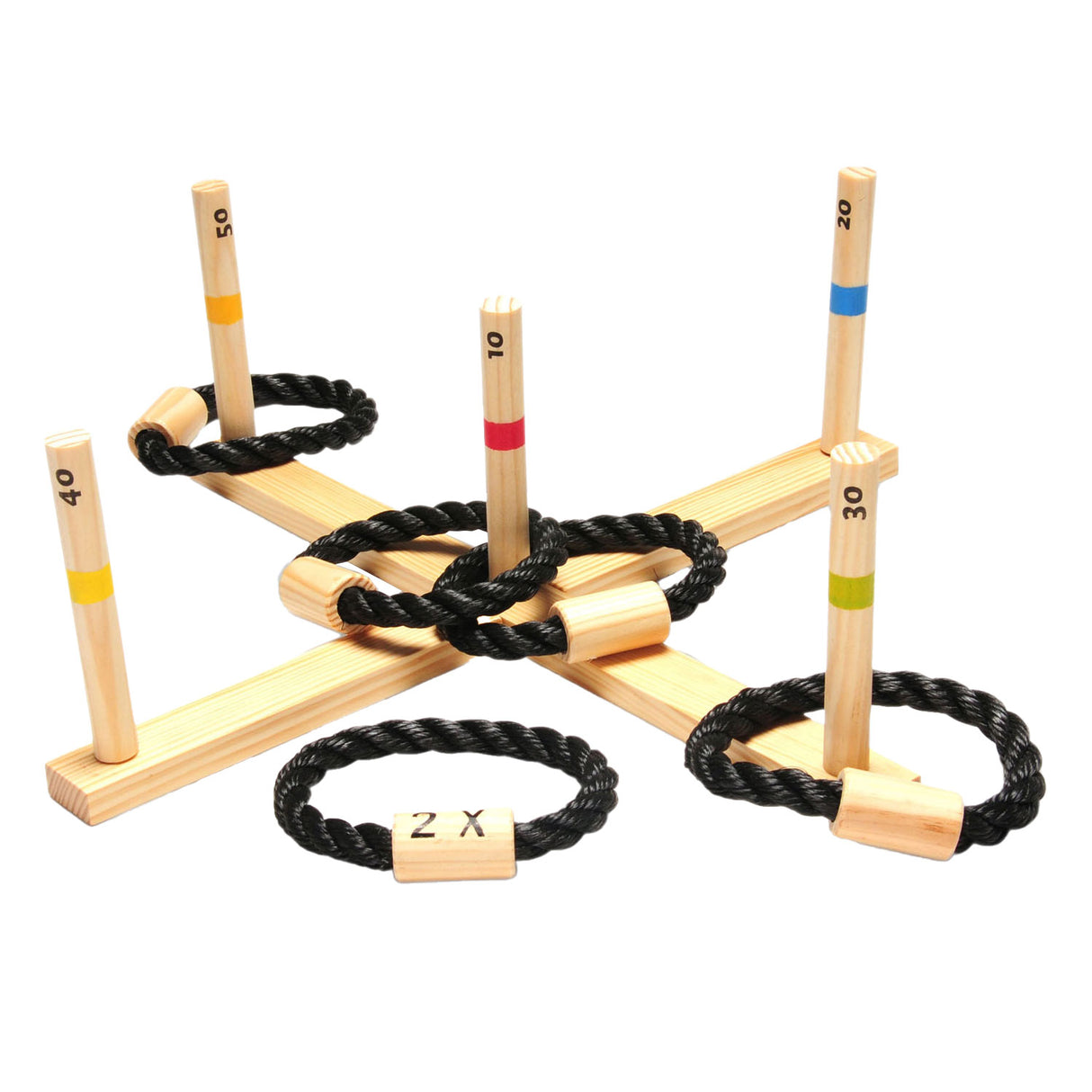 BS Toys Wooden Ringenspel, 6dlg.