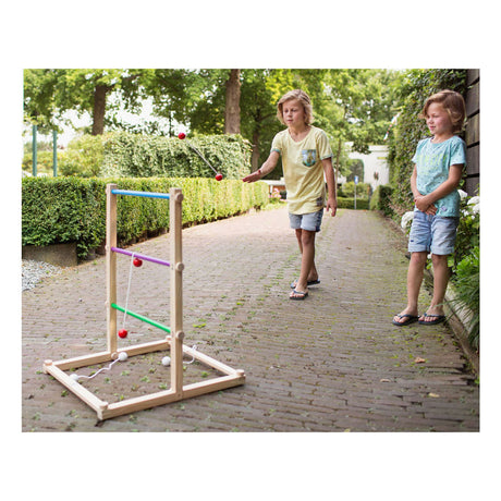 Bs toys slingerspel - werpspel voor kinderen en volwassenen - hout - slingerspel - laddergolf - buitenspeelgoed - buitenspel - werpspel - buitenspeelgoed - buitenspel - buiten spellen - tuin speelgoed