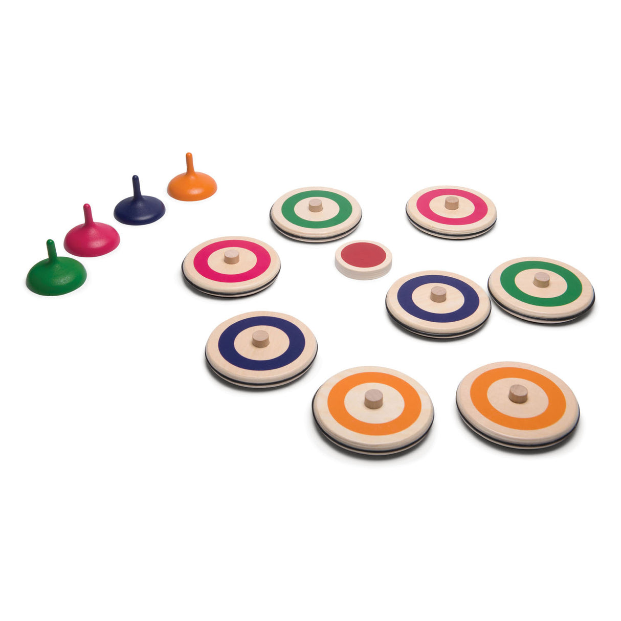 Bs toys houten indoor curling spel, 13dlg.