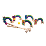 BS Toys Wood Croquet Game Rainbow