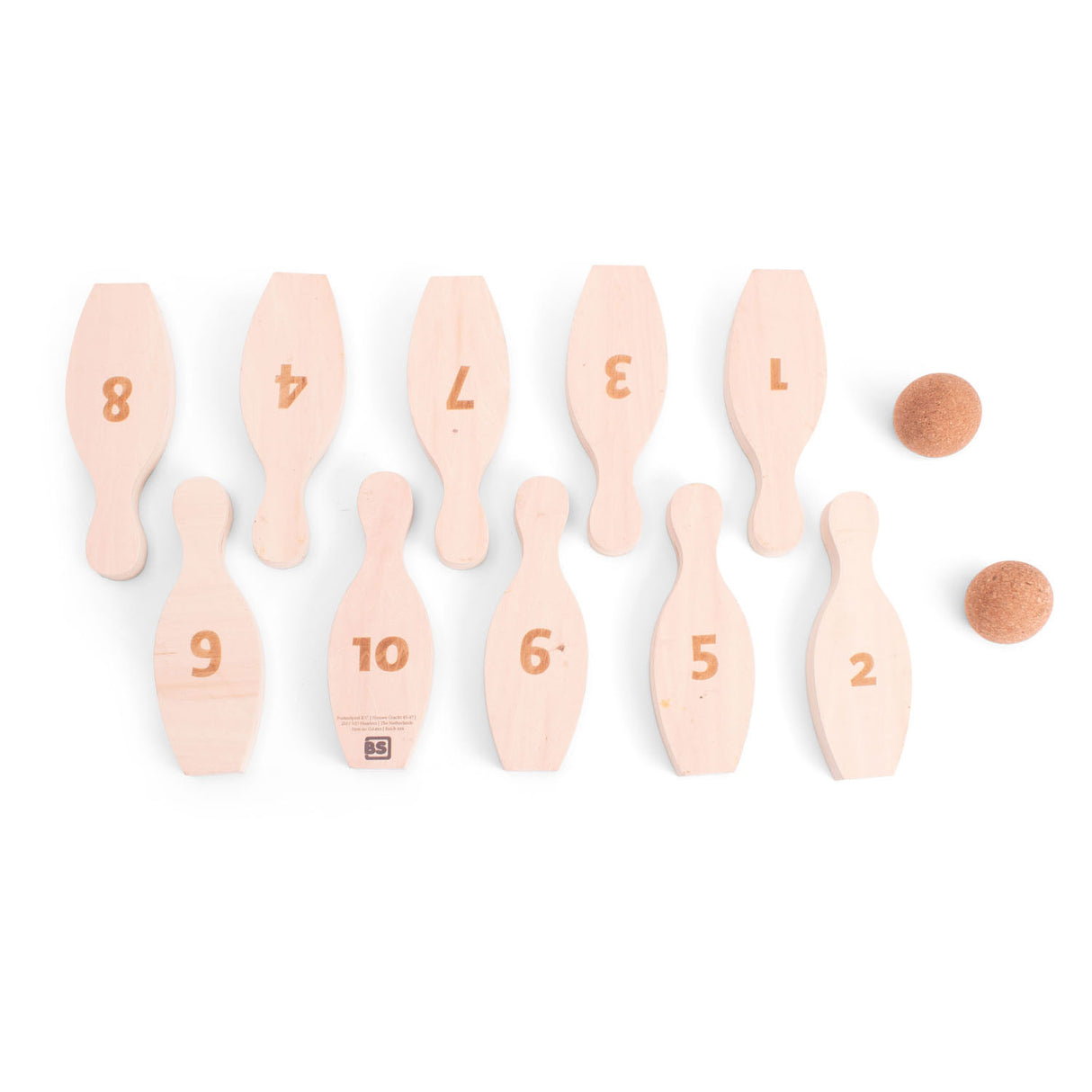 BS Toys Wooden Bowling Set, 12dlg.