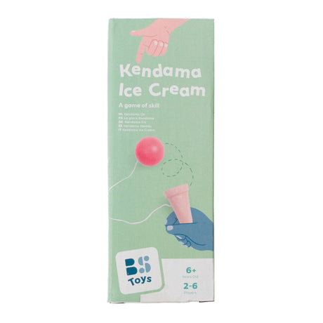 Bs toys kendama ijsje - behendigheidsspel - vangbal - kinder speelgoed - houten spel - coördinatie training - kendama spel - houten speelgoed