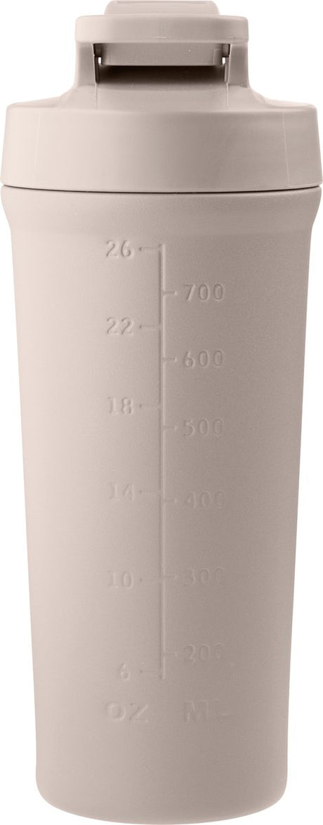 Aya ida - shaker bottle - drinkfles - sport - fitness - shakebeker - 750ml - cream beige