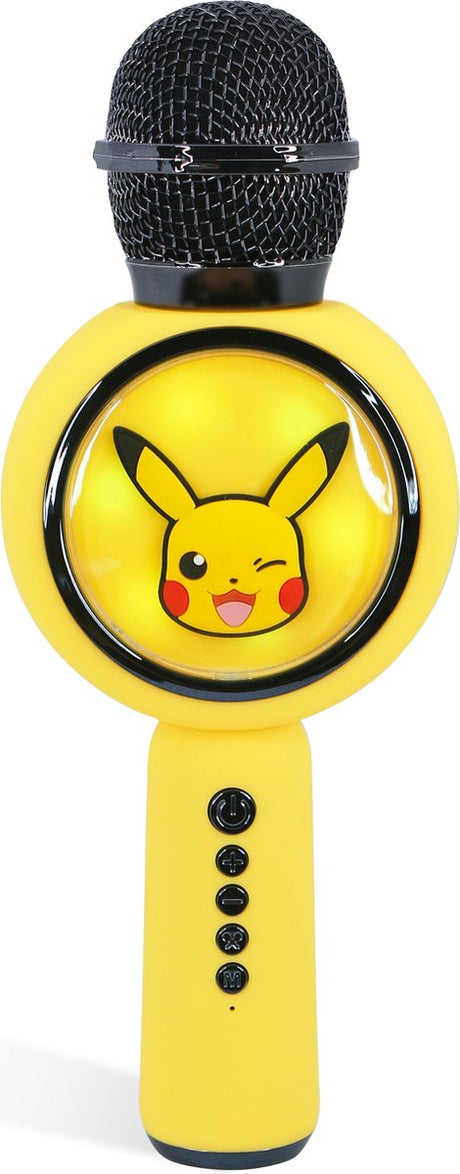 Otl technologies pokémon - draadloze karaoke microfoon voor kinderen - oplichtend led display - speaker - met stemeffecten