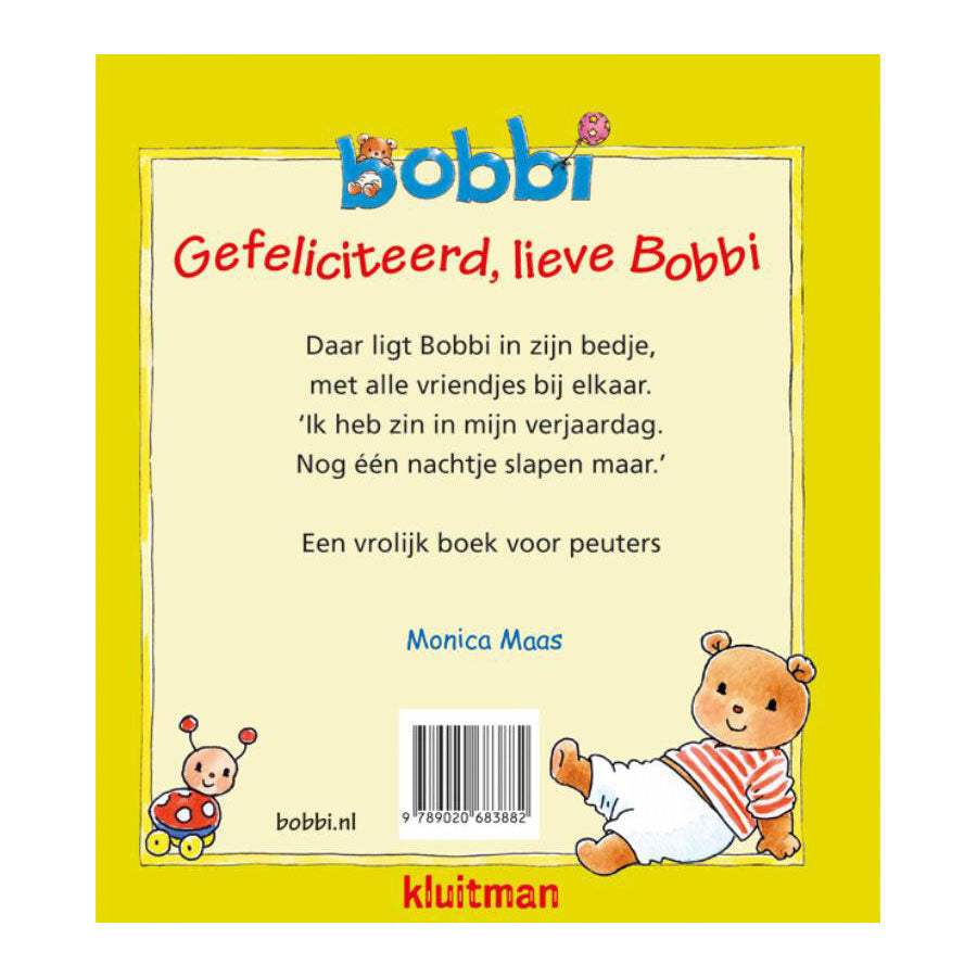 Uitgeverij kluitman bobbi gefeliciteerd, lieve bobbi