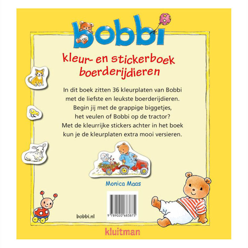 Publisher Kluitman Bobbi Colors Sticker book Farm Dieren