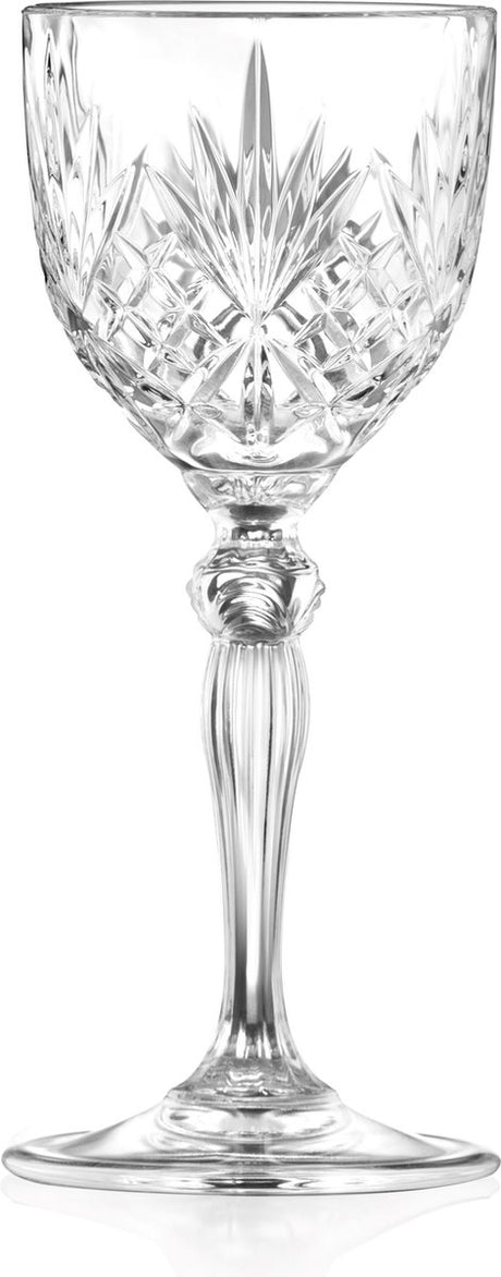 Rcr melodia champagnecoupes 26 cl 260 ml | set van 6 stuks | champagneglazen voor champagne en cocktails | kristal | vaatwasserbestendig