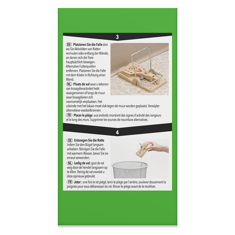 Pro-tect 1066345 - val ratten plastic 2 stuks | 2 stuks