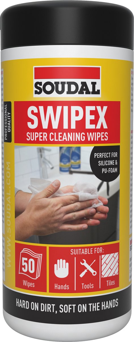 Soudal swipex wipes handcleaner 50stuks