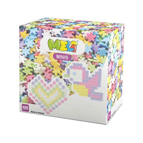 Meli minis pastel bouwblokken, 400dlg.